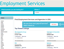Tablet Screenshot of employmentservicesdir.com